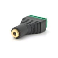 Гнездо для подключения miniJack 3.5&amp;quot; Stereo (4 контакта) с клеммами под кабель Q100