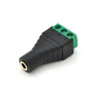 Гніздо для під'єднання miniJack 3.5&amp;quot; Stereo (3 контакти) з клемами під кабель Q100