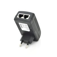 POE инжектор RITAR RT-PIN-48 / 24EU, 48V 0,5A (24Вт) с портами Ethernet 10 / 100Мбит / с, EU PLUG