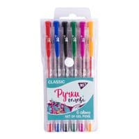 Ручка гелева Yes Classic набір 6 шт (420371)