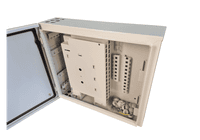 Оптобокс комутаційний VAGOS PON(FTTH) 440х500x140 під адаптери SC-32шт / LC-64шт, 8 вводів кабелю, 6 відкидних кросових модулів