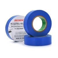 Изолента RENDER 0,19мм*16мм*7м (синяя), temp:-10+80&amp;deg;С, 2000V, растяж-180%, прочность 20Н / см, Агдезия 0,42кг / 25мм, 10 шт. в уп. цена за упак.