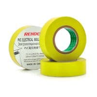 Изолента RENDER 0,19мм*16мм*7м (желтая), temp:-10+80&amp;deg;С, 2000V, растяж-180%, прочность 20Н / см, Агдезия 0,42кг / 25мм, 10 шт. в уп. цена за упак.