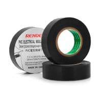 Изолента RENDER 0,10мм*18мм*20м (черная), temp:-10+80&amp;deg;С, 2000V, растяж-180%, прочность 20Н / см, Агдезия 0,42кг / 25мм, 10 шт. в уп. цена за упак.