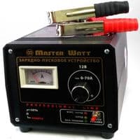 Пуско-зарядное ЗУ для авто аккумуляторов MW-PZU12-70A 12V (7-500Ah) с амперметром и регулятором тока до 30А, 150-250V, пусковой ток 70А