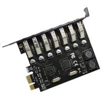 Контроллер PCI-Е=&amp;gt;USB 3.0, 7 портов, 5Gbps, BOX