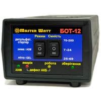 Десульфатирующее ЗУ БОТ-12 автоматическое для аккумулятора 12V (7-200Ah) (MF, WET,AGM,GEL,CA / CA), 160-245V,Ток заряда 12,5А, крокодилы в комплекте