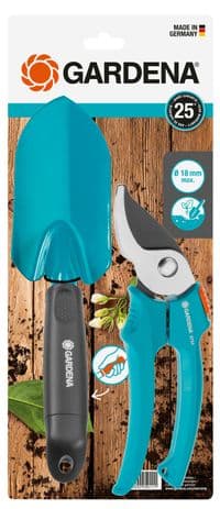 Комплект садових інструментів Gardena Classic (секатор 18 мм + совок 8 см) (12201-20.000.00)