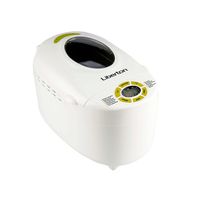 Хлебопечь Liberton LBM-6307, White, 850 Вт, 12 программ, 2 тестомиса, выпечка 700/900/1150г, смотровое окно, поддержка температуры, отсрочка старта, звуковой сигнал, книга рецептов