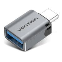 Кабель Vention USB-C Male to USB 3.0 Female OTG Adapter Grey Aluminum Alloy Type (CDQH0)