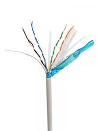 CAT6, одножильна, алюміній під міддю (CCA), AWG23), екранована фольгою, 305 м