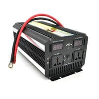 Інвертор напруги Voltronic Wm-7200 (4300Вт) + Charge 20A, 12/220 з апроксимованою синусоїдою, 2 універсальні розетки + USB, клем