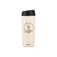 Термокухоль Ardesto Coffee Time 450 мл, нержавіюча сталь, бежевий