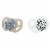 Пустушка Twistshake Pastel Grey White (2шт) 0-6 міс, силіконова (78594)