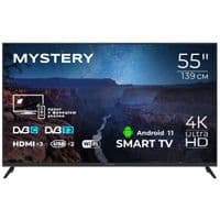 Телевізор 55 Mystery MTV-5560UDT2 4K/Android 11/DVB-T2/2xUSB 2.0/3хHDMI/CI-слот/Wi-Fi/Black