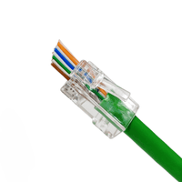 Конектор UTP RJ45 кат. 6 з наскрізними отворами