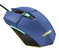 Миша Trust GXT 109 FELOX, Blue, USB, оптична, 200-6400 dpi, RGB підсвічування, 6 програмованих кнопок, 1.5 м (25067)