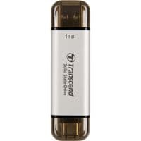 ssd зовнішній TRANSCEND 1TB ESD310S, USB 10Gbps, Type C/A Сріблястий