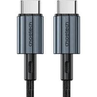 Кабель USB 2.0 Type-C M-M, 2.0 м, (60W) оплетення, чорний Choetech