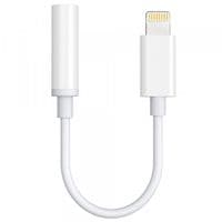 Переходник Lightning - 3.5мм 4pin (F) Audio DAC Chip 96kHz MFi, 0.1м, белый Choetech