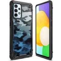Бампер для Samsung Galaxy A52, Ringke Fusion X, Camo Black (RCS4891)