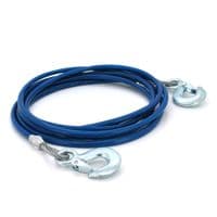 Буксировочный стальной трос в PVC кожухе 4х8мм, 4м / 3 т, Пакет