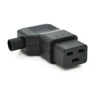 Трехконтактный разъем IEC320 C19 мама (угловой), 250V, 16A, под отверточную сборку Q50 / 500
