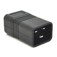 Трехконтактный разъем IEC320 C20 папа (прямой), 250V, 16A, под отверточную сборку Q50 / 500