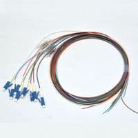 Набір кольорових пігтейлів LC/UPC 1.5 m, SM, Easy strip, для 8 волокон.