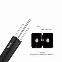 Кабель FTTH MB FRP абонентского доступа, J/A-N(2ZM)H, 2E9/125, G.657.A1, универсальный, диэлектрический, 500Н, FRNC, 1000м