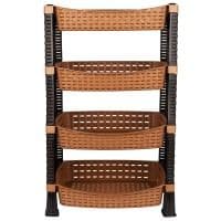 Етажерка VIOLET HOUSE 0761 Роттанг Эко CREAM 4-х ярусна д/овочей (0761 Роттанг Эко CREAM 4-х ярусная д/овощей)