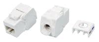 Модульный разъём OK-net Кат.5e UTP (180&amp;deg;, toolless) белый