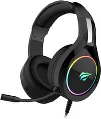 Навушники Havit HV-H2232d Black, mini jack 3,5mm/USB, 21 Ом, кабель 2м, підсвічування (6939119019617)