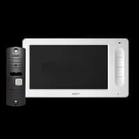 Комплект видеодомофона Arny AVD-7005, 7 " TFT LCD, PAL/NTSC, возможность подключить до 2-ух панелей вызова и камер, 12 мелодий, управление замком, запись фото/видео, 240х140х16 мм + панель AVP-05