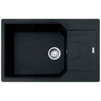 Мойка кухонная Franke Urban, фрагранит, прямоугольник, с крылом, 780х500х220мм, чаша - 1, накладная, UBG 611-78 XL, оникс
