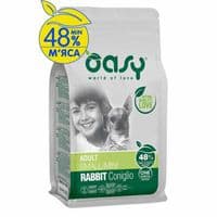 Сухой корм для собак OASY One Animal Protein ADULT Small/Mini с кроликом 2.5 кг (8053017348575)