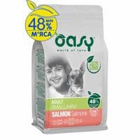 Сухой корм для собак OASY One Animal Protein ADULT Small/Mini с лососем 2.5 кг (8053017348513)