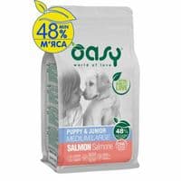 Сухой корм для собак OASY One Animal Protein PUPPY Medium/Large с лососем 2.5 кг (8053017348476)