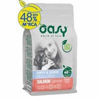 Сухой корм для собак OASY One Animal Protein PUPPY Small/Mini с лососем 2.5 кг (8053017348438)