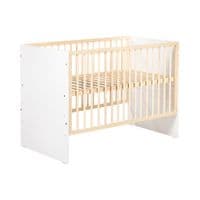 Ліжечко Klups Willy 120 х 60 см Біле/Сосна (WILLY1)