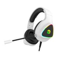 CANYON Shadder GH-6, ігрова RGB-гарнітура з мікрофоном, частотна характеристика мікрофона: 20 Гц ~ 20 кГц, ABS+ PU шкіра, штекер USB*1*3,5 мм, кабель ПВХ 2,0 М, вага: 300 г, білий