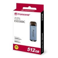 Портативний SSD Transcend  512GB  USB 3.1 Gen 2 Type-C ESD300 Blue