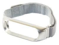 Ремінець металевий на магніті для Xiaomi Mi Band 5/6 Metal Melanese Loop, Silver