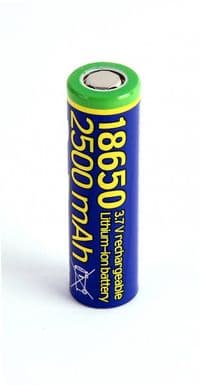Аккумулятор Li-Ion 18650 высокоточный 2500 (10C) мАгод с защитой, блистер