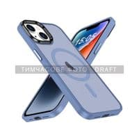 Чохол 2Е Basic для Apple iPhone 15 Ultra, Soft Touch MagSafe Cover, Light Blue