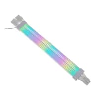 Кабель для ПК Qube RGB 12+4Pin to 2*8Pin VGA, White