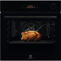 Духовой шкаф Electrolux электрический, 72л, А+, пар, дисплей, конвекция, пиролиз, ф-ция пароварки, телескопические направляющие, черный