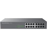 Grandstream GWN7702P, некерований мережевий комутатор, 16x GbE RJ45, 8x PoE 802.3 af/at