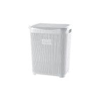 Корзина д/белья VIOLET HOUSE 1007 Виолетта WHITE з/кр. 45 л 