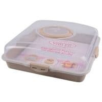 Тортівниця пл. VIOLET HOUSE 0036 Каризм Cappucino квадратна с/к